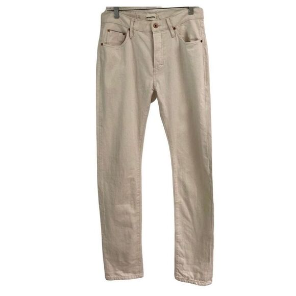 Taylor Stitch The Slim Natural Off White Cream Pants Mens 30 Buttonfly NEW - Picture 1 of 11